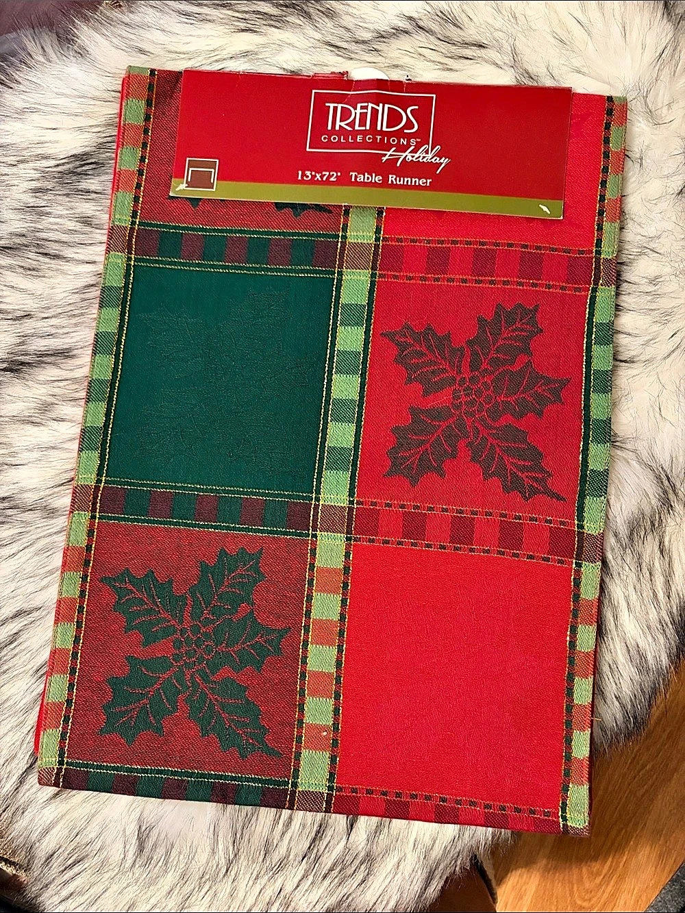 Trends Collection Holiday Table Runner Plaid Christmas Table Runner